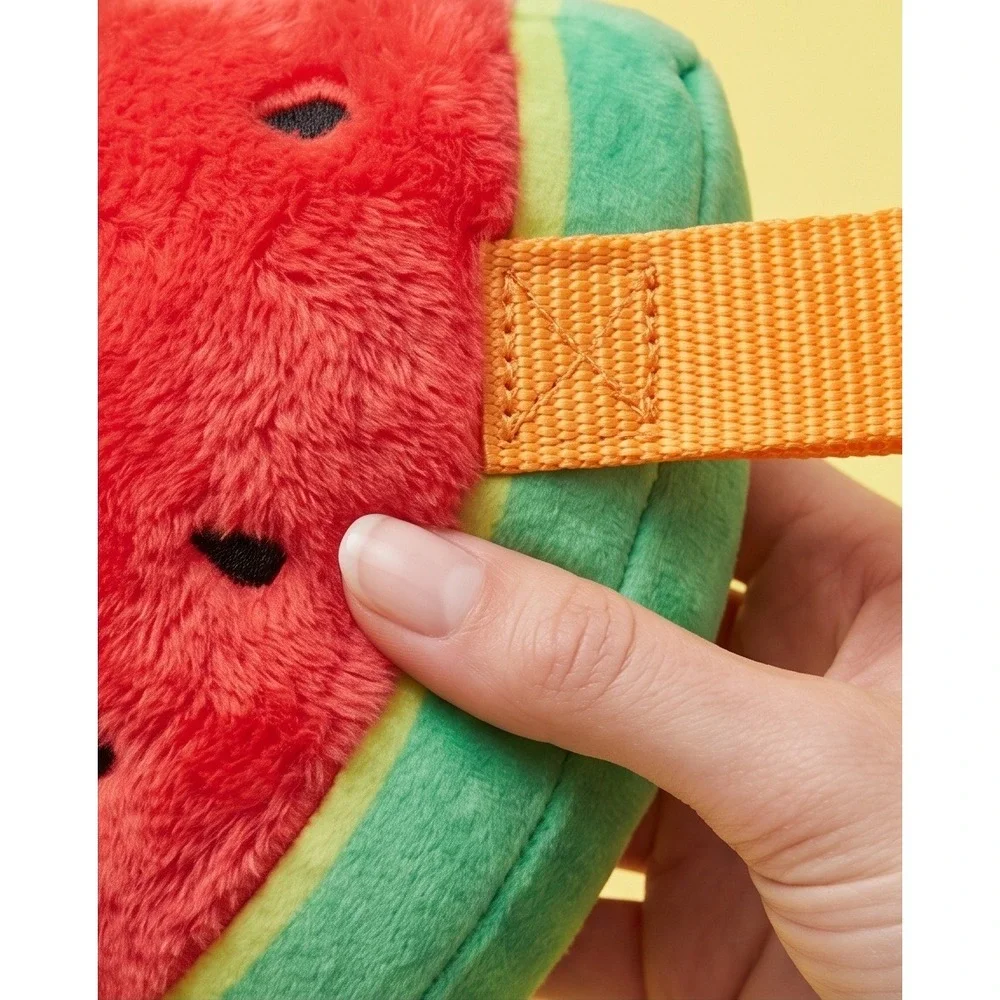 Bark Box‎ Slobbermelon Pop Watermelon Plush Dog Toy Red Green M/L New With Tags